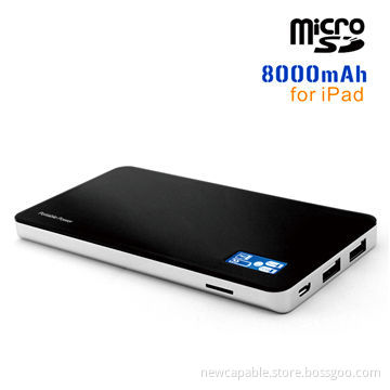 8,000mAh Power Bank with T-Flash Card Reader Function